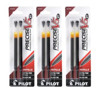 PILOT Precise V5 RT Liquid Ink Retractable Rollerball Pen Refills, 0.5mm Extra Fine Point,