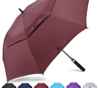 ZOMAKE Large Golf Umbrella 62 Inch – Double Canopy Vented Golf Umbrellas for Rain Windproo
