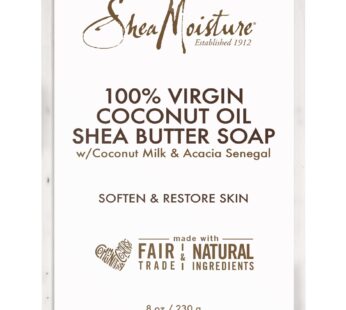 SheaMoisture SHEA MOISTURE 100% Virgin Oil Butter Soap,Coconut,8 Oz (U-BB-2690)