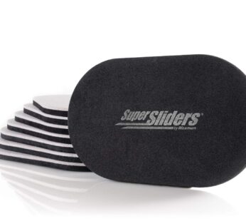 Super Sliders 5 3/4″ x 9 1/2″ Oval Reusable Furniture Sliders for Hard Surfaces – Effortle