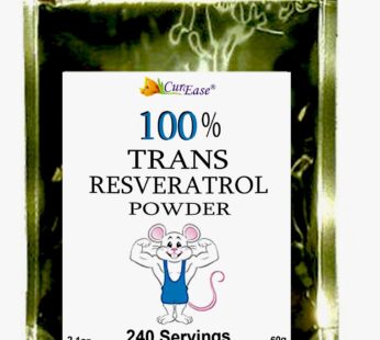 100% Pure Trans Resveratrol Powder 240 Servings 2.1 oz (60 Grams) 250mg Per Servings