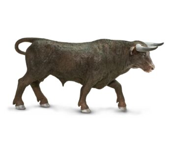 Safari Ltd. Black Bull Figurine – Detailed 6″ Plastic Model Figure – Fun Educational Play
