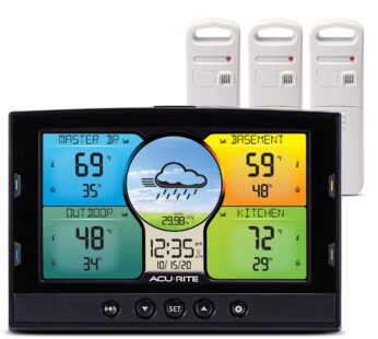 AcuRite Multi-Room Weather Station with Wireless Indoor/Outdoor Thermometer and Digital Co