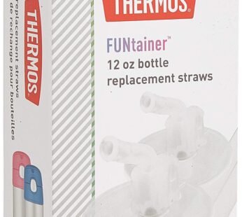 Thermos Replacement Straws for 12 Ounce Funtainer Bottle, Clear, 1 Pack