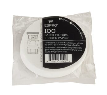 ESPRO 100 Count Coffee Paper Filters – for ESPRO Coffee French Press, P1/P0, 12/16 Ounce