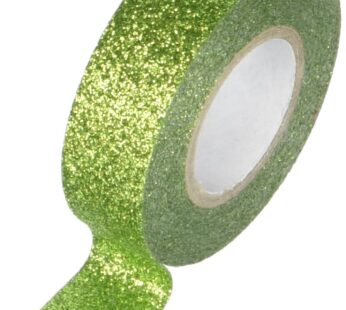 Best Creation GTS008 Glitter Tape, 15mm by 5m, Olive Green
