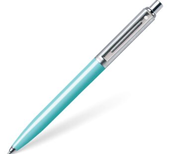 Sheaffer Sentinel Turquoise Ballpoint Pen with Chrome Trim