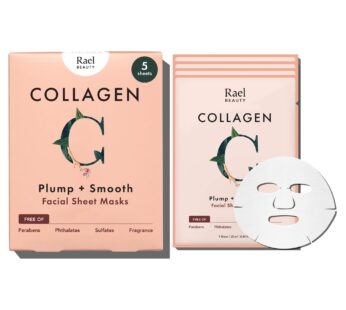 Rael Face Mask Skin Care, Collagen Face Masks – Bamboo Facial Sheet Mask, Korean Skincare,