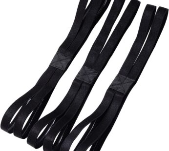 Shappy 3 Pieces Double-Straps Sport Headbands Elastic Hairband Non-Slip Sweatband for Wome