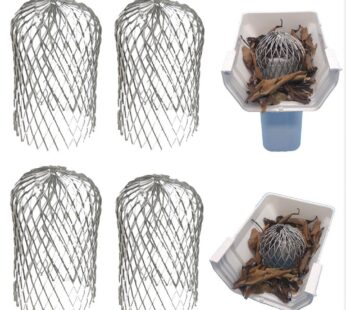 Gutter Guard 3 Inch Expand Aluminum Filter Strainer. Stops Blockage Leaves Debris. Pack of