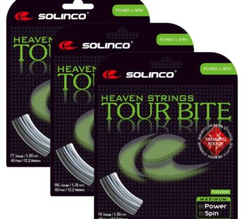 Solinco Tour Bite Diamond Rough Tennis String Set-17G-Silver