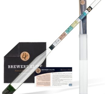 Brewer’s Elite Hydrometer – for Home Brew Beer, Wine, Mead and Kombucha – Deluxe Triple Sc
