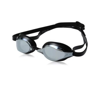 Speedo Unisex-Adult Swim Goggles Speed Socket 2.0 , Black/Silver Mirrored