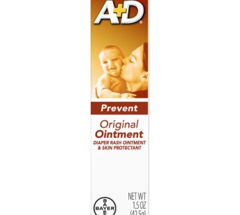 A&D Diaper Rash Ointment & Skin Protectant, Original -1.5 Ounces – 2 Pack
