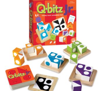 MindWare | Q-bitz Jr. | Miniature Game | Ages 5+ | 2-4 Players | 15 Minutes Playing Time