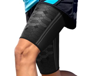 Sparthos Thigh Compression Sleeves (Pair) Upper Leg Sleeves for Men and Women Support fo