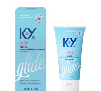 K-Y Jelly Lube, Personal Lubricant, Water-Based Formula, Safe to Use with Latex Condoms, F