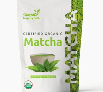 MATCHA DNA Organic Matcha Green Tea Powder – 10 oz Pure Premium Culinary Grade Matcha (283