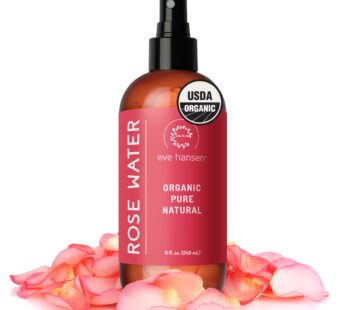 Eve Hansen Organic Rose Water Spray for Face | Huge 8 oz Rosewater Face Toner and Makeup S