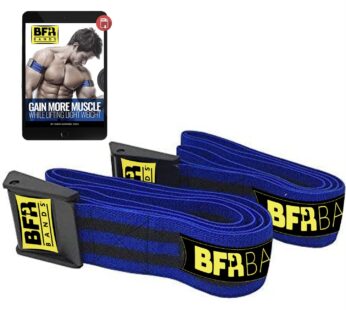 BFR BANDS PRO Blood Flow Restriction Bands for Arms, Legs & Glutes Occlusion Training, Hel