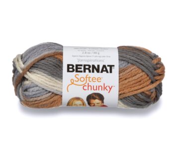 Bernat Softee Chunky Ombre Yarn, 2.5 oz, Gauge 5 Bulky Chunky, 100% Acrylic, Stillness