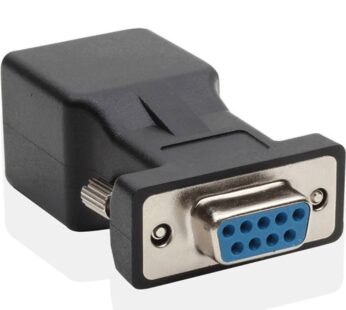 LM YN DB9 RS232 Female to RJ45 Female Adapter COM Port to LAN Ethernet Port Converter