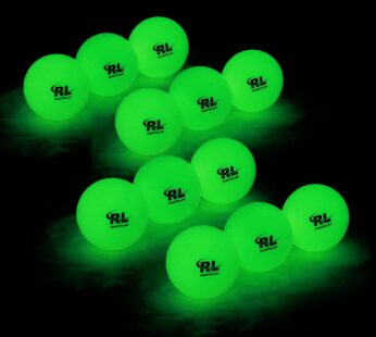 R&L Night Golf Balls Glow in The Dark – Best Hitting Tournament Fluorescent Golf Ball- Lon