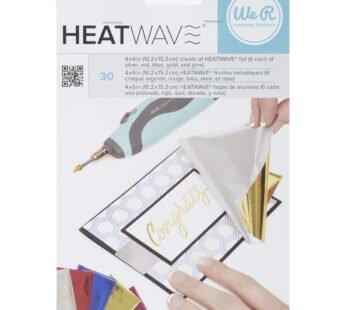 American Crafts 30 Piece We R Memory Keepers Heatwave Pen Foil, 4 X 6-inch, Multicolor, Mu