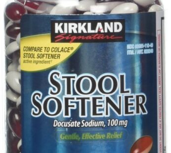 Kirkland Signature Stool Softener 100 mg, 400 Softgels (4 Pack)