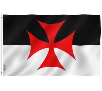 ANLEY Fly Breeze 3×5 Foot Knights Templar Battle Flag – Vivid Color and Fade Proof – Canva