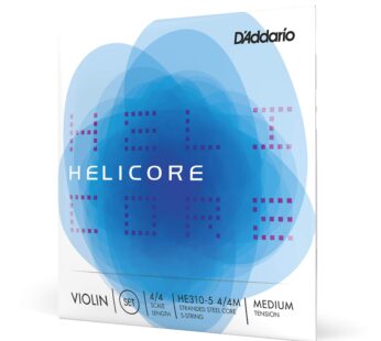 D’Addario Helicore Violin 5-String Set, 4/4 Scale, Medium Tension