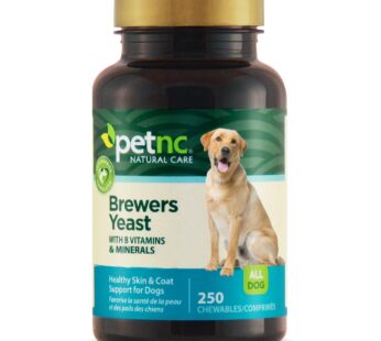 PetNC Natural Care Brewers Yeast Chewables for Dogs, 250 Count