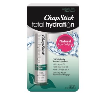 ChapStick Total Hydration Eucalyptus Mint Lip Balm Tube, Mint ChapStick for Lip Care and H