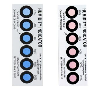 Dry & Dry Premium Humidity Indicator Cards 20 Pack(Reusable) – 10-60% 6 Spot(20 Cards)