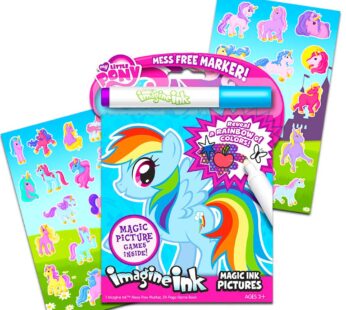 My Little Pony Imagine Ink Book Set (Includes Mess Free Marker and Stickers)