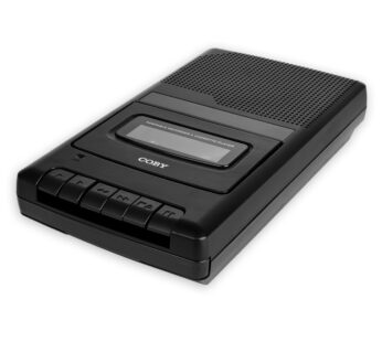 Coby Portable Cassette Player and Tape Cassette Recorder with Built-in Microphone, Built-i
