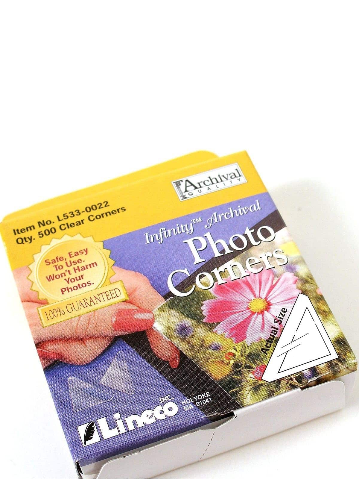 Lineco Infinity Clear Photo Corners Pack Of 500 (L533-0022) (63806)