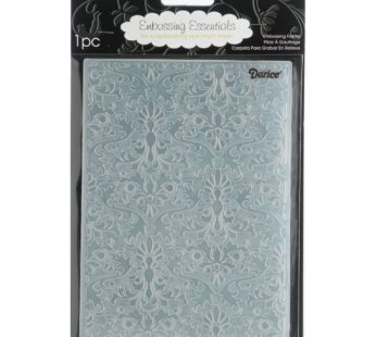 Darice 1217-63 Damask Embossing Folder, 5 by 7-Inch, 5″ X 7″, Clear