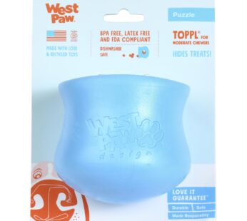 West Paw Zogoflex Toppl Treat Dispensing Dog Toy Puzzle Interactive Chew Toys for Dogs