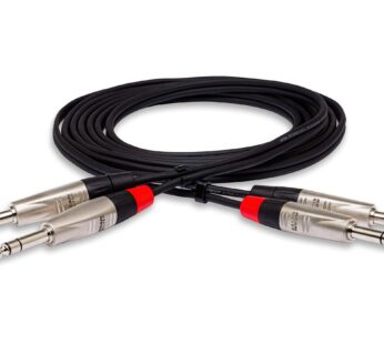 Hosa HSS-010X2 Dual REAN 1/4″ TRS Pro Stereo Interconnect Cable, 10 Feet