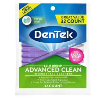 Dentek Dentek Slim Brush Cleaners, 32 Each (Pack of 4)