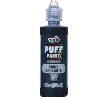 TULIP Dimensional Fabric Paint 41401 Dfpt 4Oz Slick Black, 4 Fl Oz (Pack of 1), Packaging