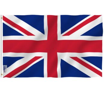 Anley Fly Breeze 3×5 Foot United Kingdom UK Flag – Vivid Color and Fade proof – Canvas Hea