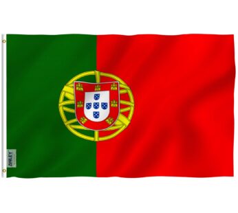 Anley Fly Breeze 3×5 Foot Portugal Flag – Vivid Color and Fade proof – Canvas Header and D