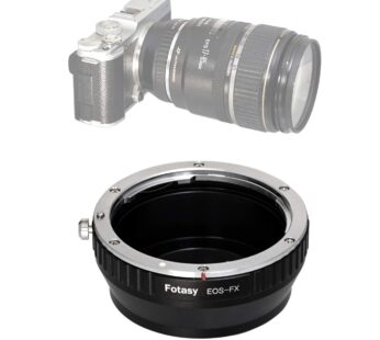 Fotasy Manual Cannon EF EF-S Lens to Fuji X Adapter, EOS EF to X Mount Adapter, Compatible
