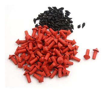 uxcell 170Pcs Car Universal Mushroom Shaped Tire Repair Insert Plugs Red Black