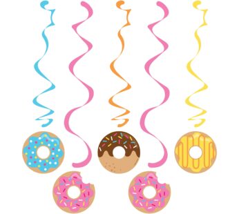 Creative Converting – 324238 Creative Converting Donut Party Dizzy Danglers, Multisizes, M
