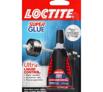 Loctite Super Glue, Ultra Liquid Control 0.14 oz (Packs of 2)