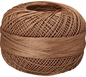 Lizbeth Size 80 HH80 Cotton Thread 184 yds 10 Grams, Mocha Brown Medium