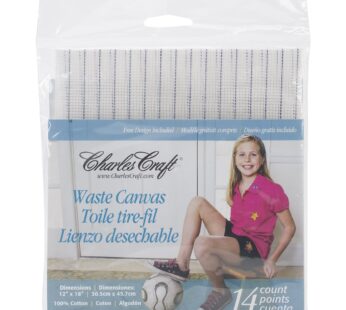 DMC Charles Craft Waste Canvas 14 Count 12″X18″, Natural
